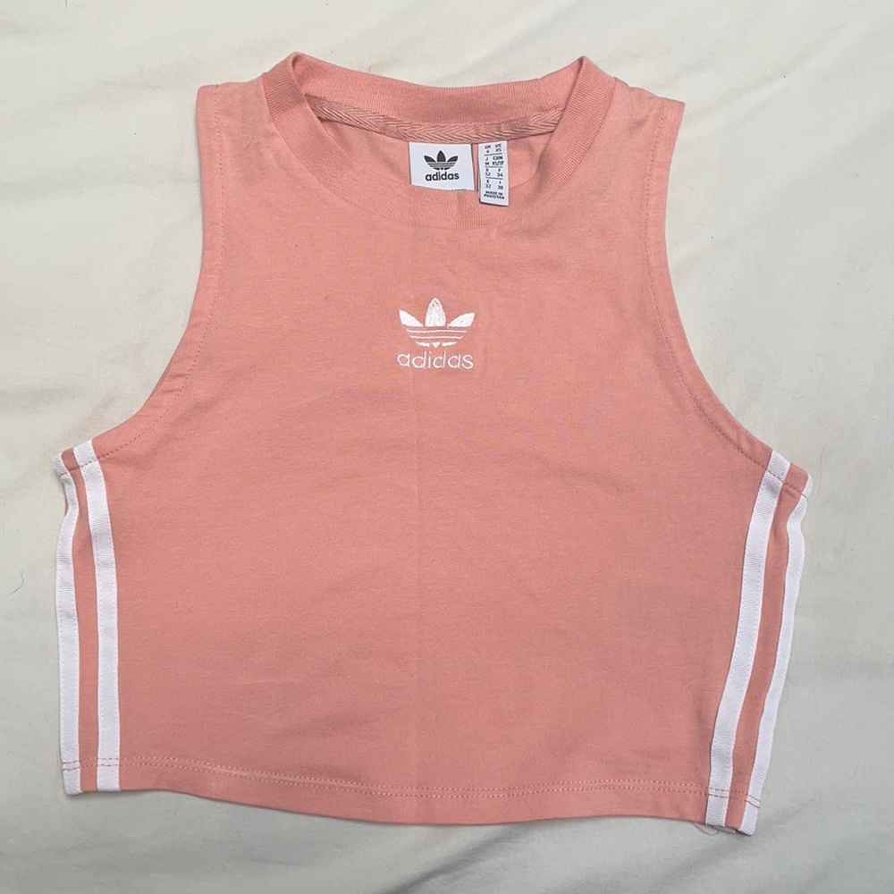 Adidas pink tank top